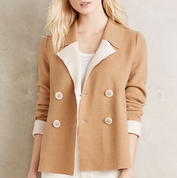 Anthropologie boiled wool blazer/jacket size M - Picture 2 of 4